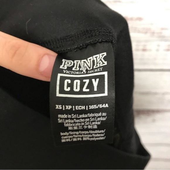 Pink Victoria’s secert logo stripe size XS ankle leggings - Picture 3 of 5